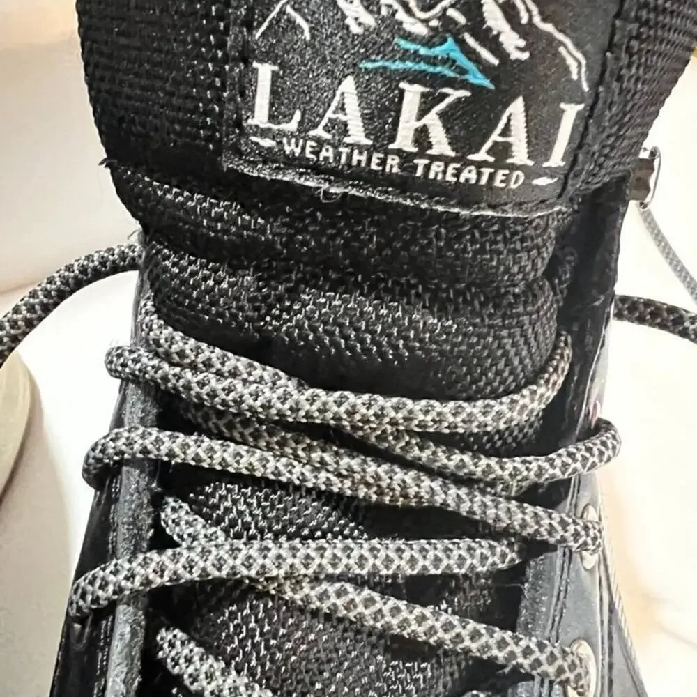 LAKAI Black Lightweight Mid Weather Sneakers, Men’s size 10 1/2 shoes